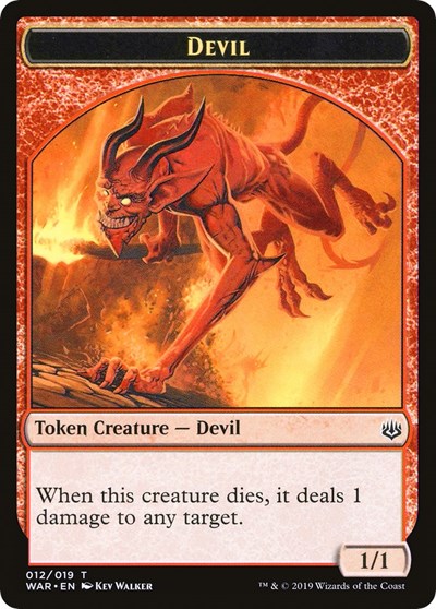 Devil // Satyr Double-sided Token (Challenger 2020) [Unique and Miscellaneous Promos] | Fandemonia Ltd