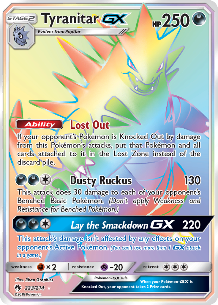 Tyranitar GX (223/214) [Sun & Moon: Lost Thunder] | Fandemonia Ltd