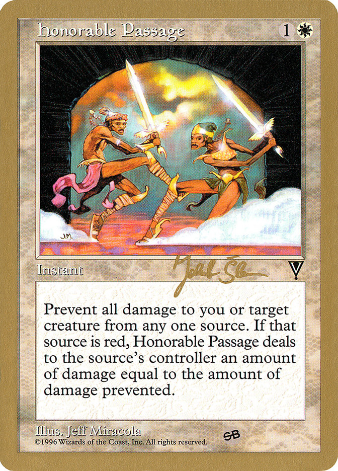 Honorable Passage (Jakub Slemr) (SB) [World Championship Decks 1997] | Fandemonia Ltd