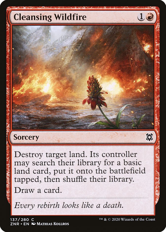 Cleansing Wildfire [Zendikar Rising] | Fandemonia Ltd