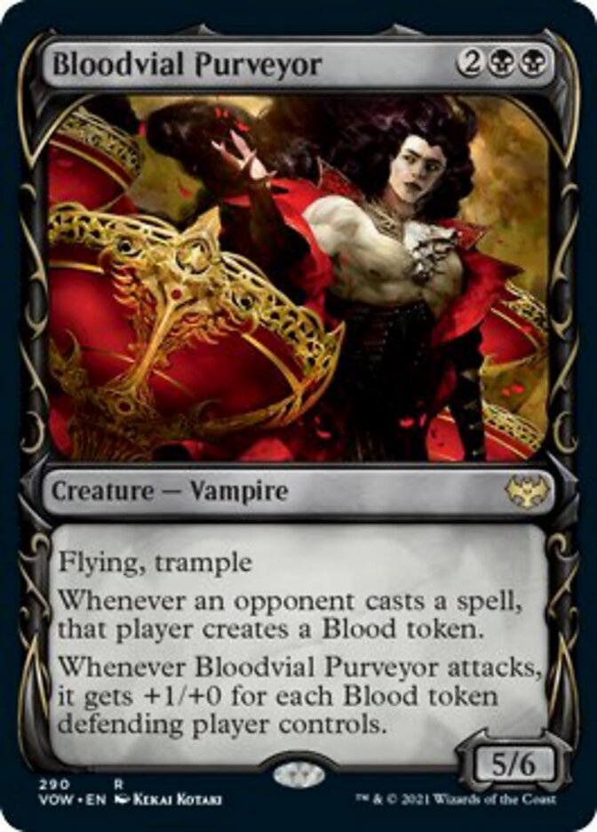 Bloodvial Purveyor (Showcase Fang Frame) [Innistrad: Crimson Vow] | Fandemonia Ltd