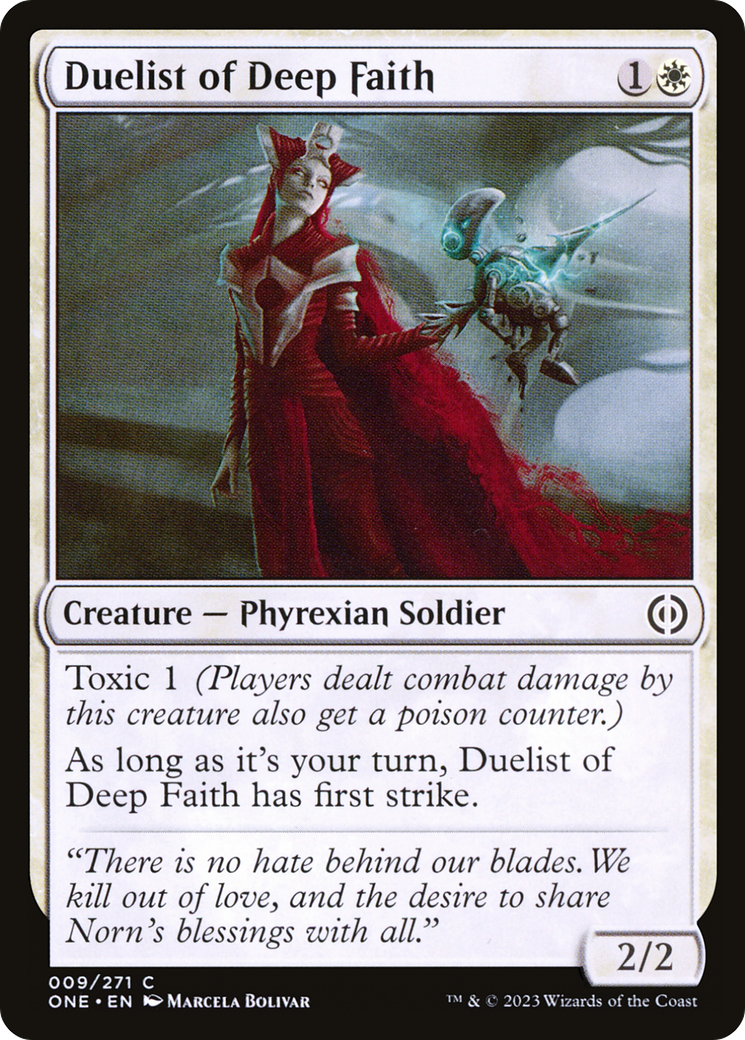 Duelist of Deep Faith [Phyrexia: All Will Be One] | Fandemonia Ltd