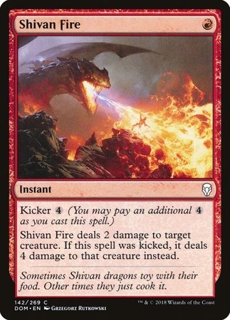 Shivan Fire [Dominaria] | Fandemonia Ltd