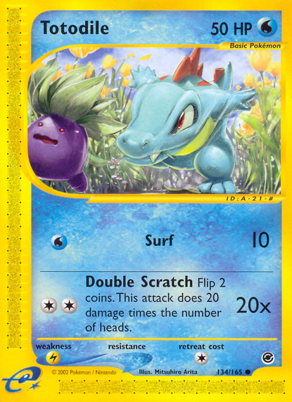 Totodile (134/165) [Expedition: Base Set] | Fandemonia Ltd