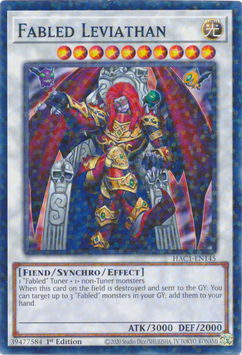 Fabled Leviathan (Duel Terminal) [HAC1-EN145] Common | Fandemonia Ltd
