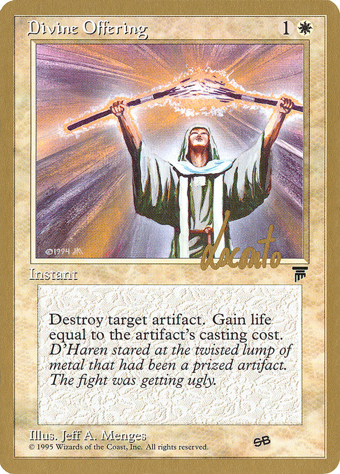 Divine Offering (Michael Loconto) (SB) [Pro Tour Collector Set] | Fandemonia Ltd