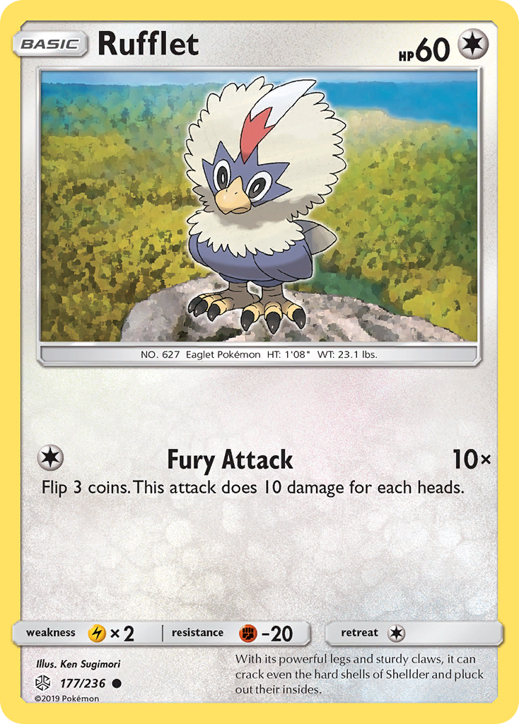 Rufflet (177/236) [Sun & Moon: Cosmic Eclipse] | Fandemonia Ltd