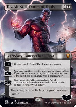 Tevesh Szat, Doom of Fools (Extended Art) [Commander Legends] | Fandemonia Ltd