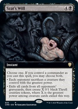 Szat's Will (Extended Art) [Commander Legends] | Fandemonia Ltd