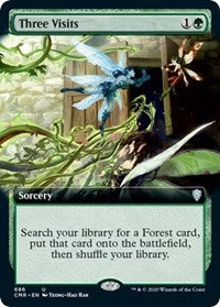 Three Visits (Extended Art) [Commander Legends] | Fandemonia Ltd