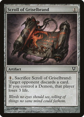 Scroll of Griselbrand [Avacyn Restored] | Fandemonia Ltd