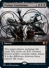Profane Transfusion (Extended Art) [Commander Legends] | Fandemonia Ltd