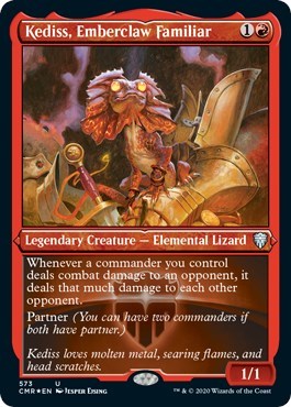 Kediss, Emberclaw Familiar (Foil Etched) [Commander Legends] | Fandemonia Ltd