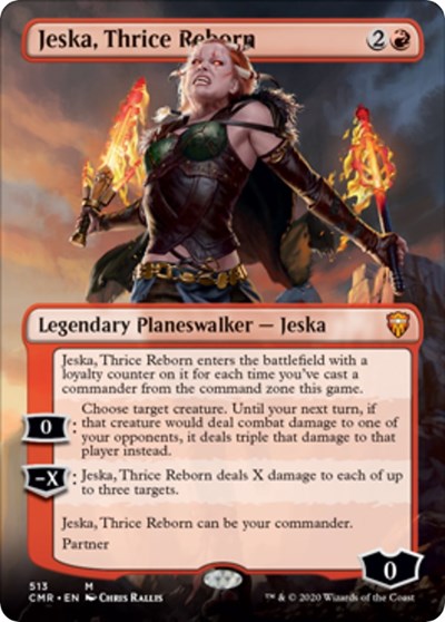 Jeska, Thrice Reborn (Borderless) [Commander Legends] | Fandemonia Ltd