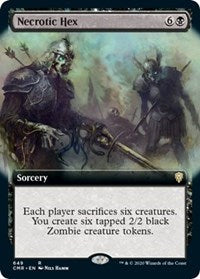 Necrotic Hex (Extended Art) [Commander Legends] | Fandemonia Ltd