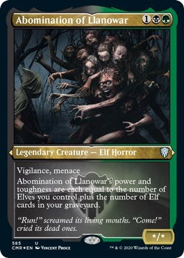 Abomination of Llanowar (Foil Etched) [Commander Legends] | Fandemonia Ltd