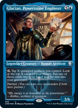 Glacian, Powerstone Engineer (Foil Etched) [Commander Legends] | Fandemonia Ltd