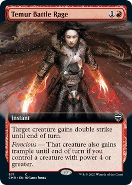 Temur Battle Rage (Extended Art) [Commander Legends] | Fandemonia Ltd