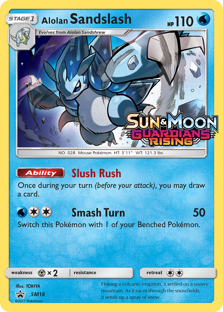 Alolan Sandslash (SM18) (Prerelease Promo) [Sun & Moon: Black Star Promos] | Fandemonia Ltd