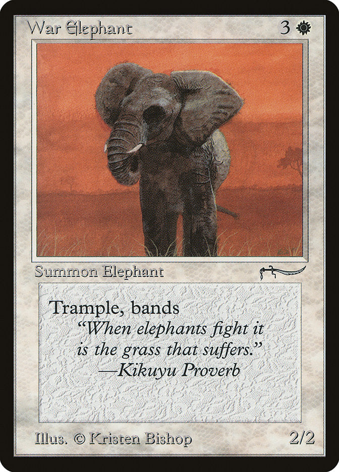 War Elephant (Light Mana Cost) [Arabian Nights] | Fandemonia Ltd