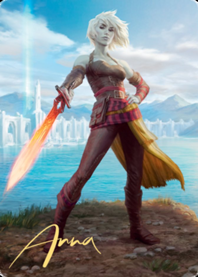 Nahiri, Heir of the Ancients 1 Art Card (Gold-Stamped Signature) [Zendikar Rising Art Series] | Fandemonia Ltd