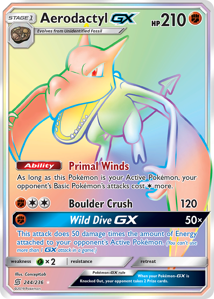 Aerodactyl GX (244/236) [Sun & Moon: Unified Minds] | Fandemonia Ltd