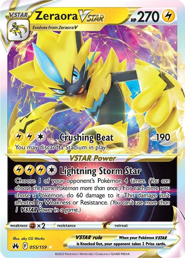 Zeraora VSTAR (055/159) [Sword & Shield: Crown Zenith] | Fandemonia Ltd