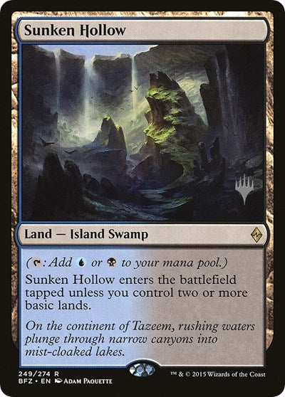 Sunken Hollow [Battle for Zendikar Promos] | Fandemonia Ltd