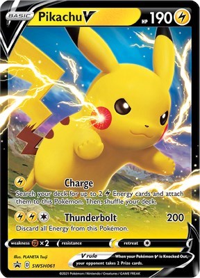 Pikachu V - SWSH061 [SWSH: Sword & Shield Promo Cards] | Fandemonia Ltd