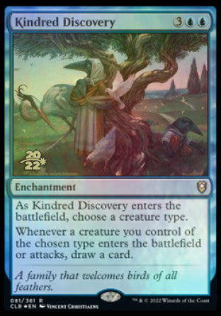 Kindred Discovery [Commander Legends: Battle for Baldur's Gate Prerelease Promos] | Fandemonia Ltd