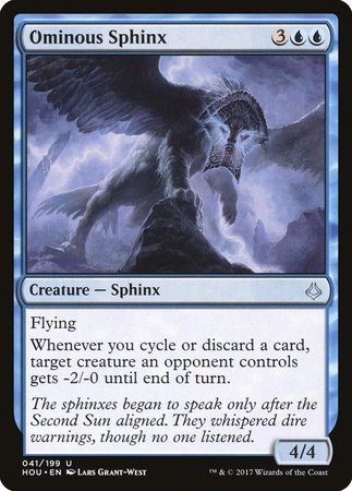 Ominous Sphinx [Hour of Devastation] | Fandemonia Ltd