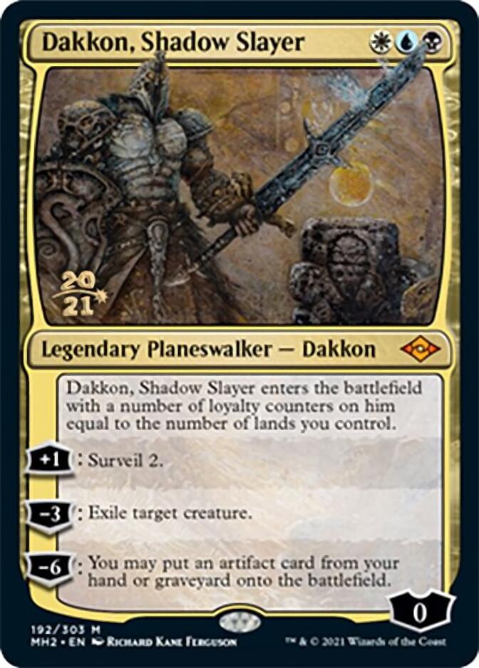 Dakkon, Shadow Slayer [Modern Horizons 2 Prerelease Promos] | Fandemonia Ltd