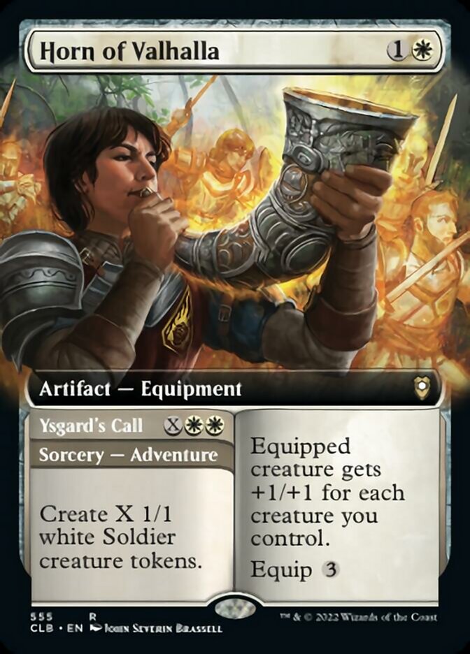 Horn of Valhalla // Ysgard's Call (Extended Art) [Commander Legends: Battle for Baldur's Gate] | Fandemonia Ltd