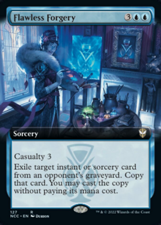 Flawless Forgery (Extended Art) [Streets of New Capenna Commander] | Fandemonia Ltd