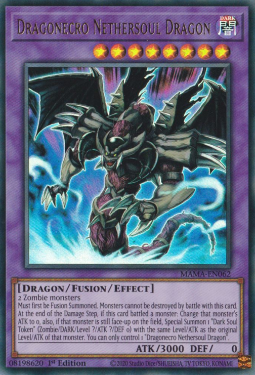Dragonecro Nethersoul Dragon [MAMA-EN062] Ultra Rare | Fandemonia Ltd