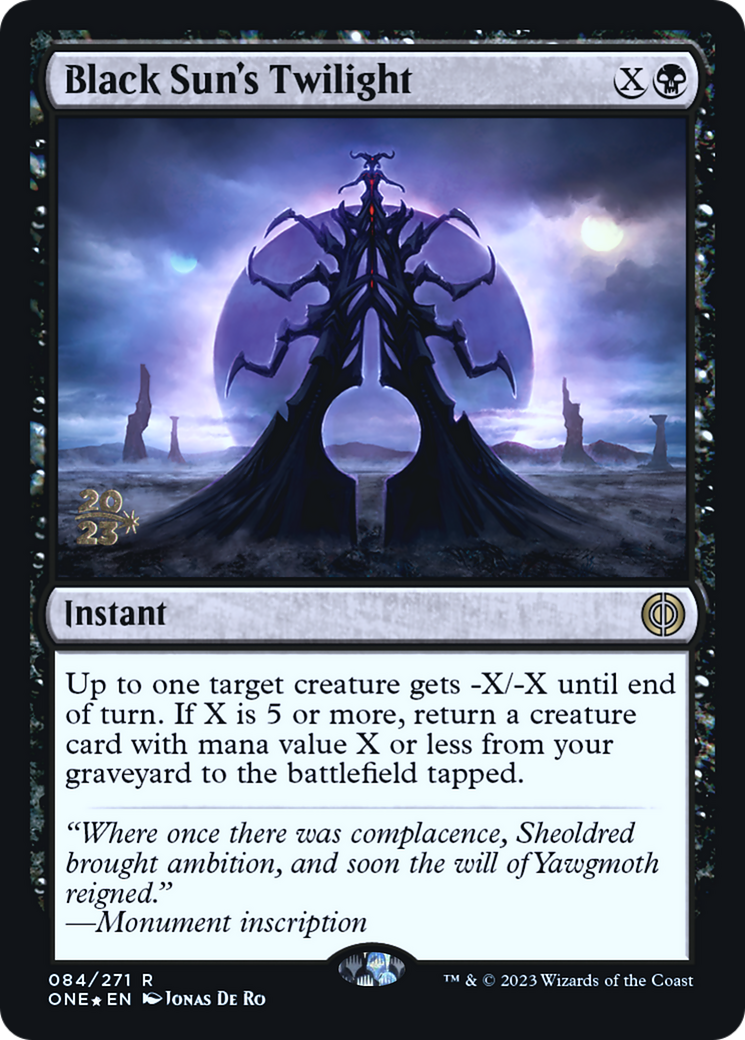 Black Sun's Twilight [Phyrexia: All Will Be One Prerelease Promos] | Fandemonia Ltd