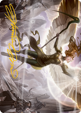 Sigarda's Splendor Art Card (Gold-Stamped Signature) [Innistrad: Midnight Hunt Art Series] | Fandemonia Ltd