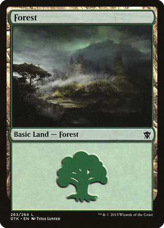 Forest (263) [Dragons of Tarkir] | Fandemonia Ltd