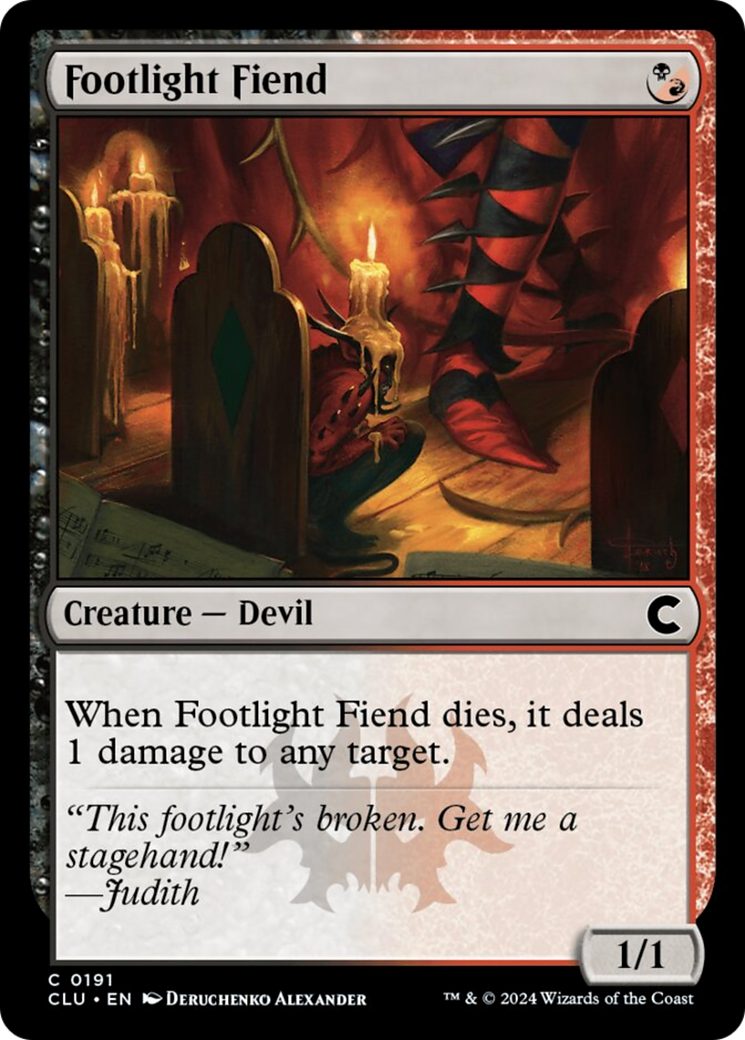 Footlight Fiend [Ravnica: Clue Edition] | Fandemonia Ltd