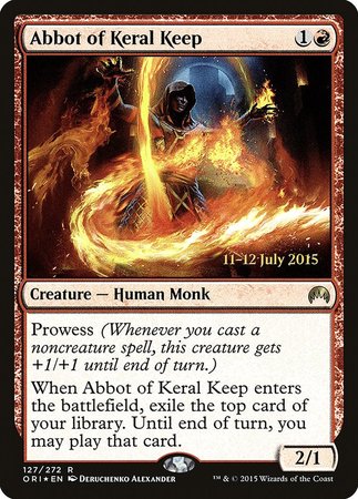 Abbot of Keral Keep [Magic Origins Promos] | Fandemonia Ltd