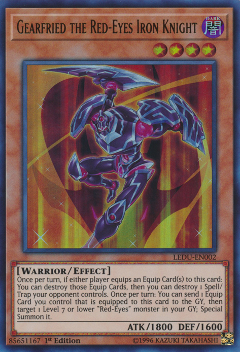 Gearfried the Red-Eyes Iron Knight [LEDU-EN002] Ultra Rare | Fandemonia Ltd