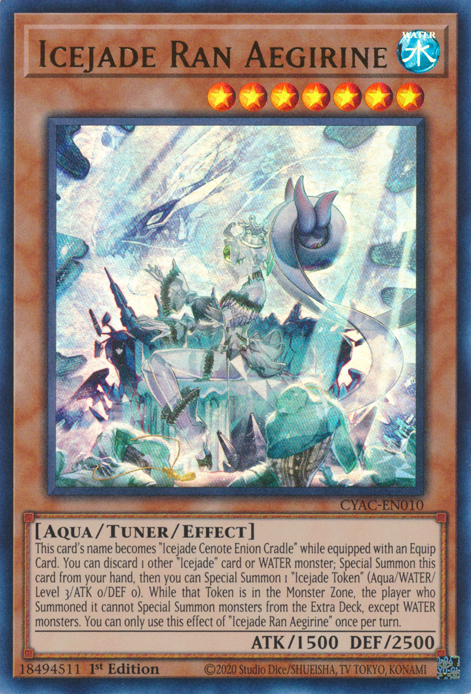Icejade Ran Aegirine [CYAC-EN010] Ultra Rare | Fandemonia Ltd