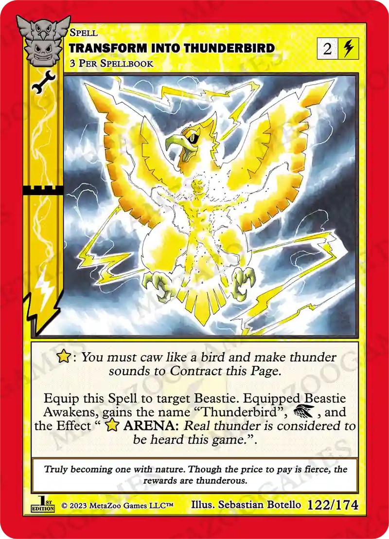 Transform Into Thunderbird [Native: First Edition] | Fandemonia Ltd