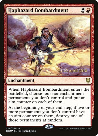 Haphazard Bombardment [Dominaria Promos] | Fandemonia Ltd