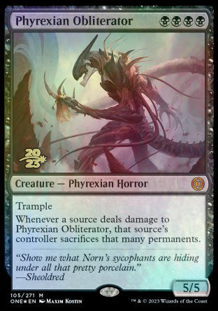 Phyrexian Obliterator [Phyrexia: All Will Be One Prerelease Promos] | Fandemonia Ltd