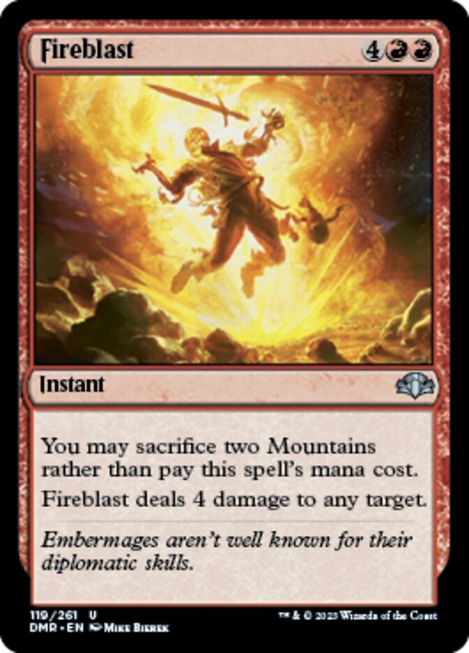 Fireblast [Dominaria Remastered] | Fandemonia Ltd