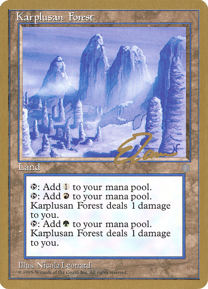 Karplusan Forest (Eric Tam) [Pro Tour Collector Set] | Fandemonia Ltd