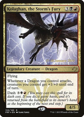 Kolaghan, the Storm's Fury [Fate Reforged Promos] | Fandemonia Ltd