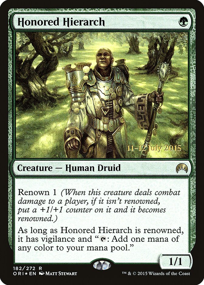 Honored Hierarch [Magic Origins Prerelease Promos] | Fandemonia Ltd