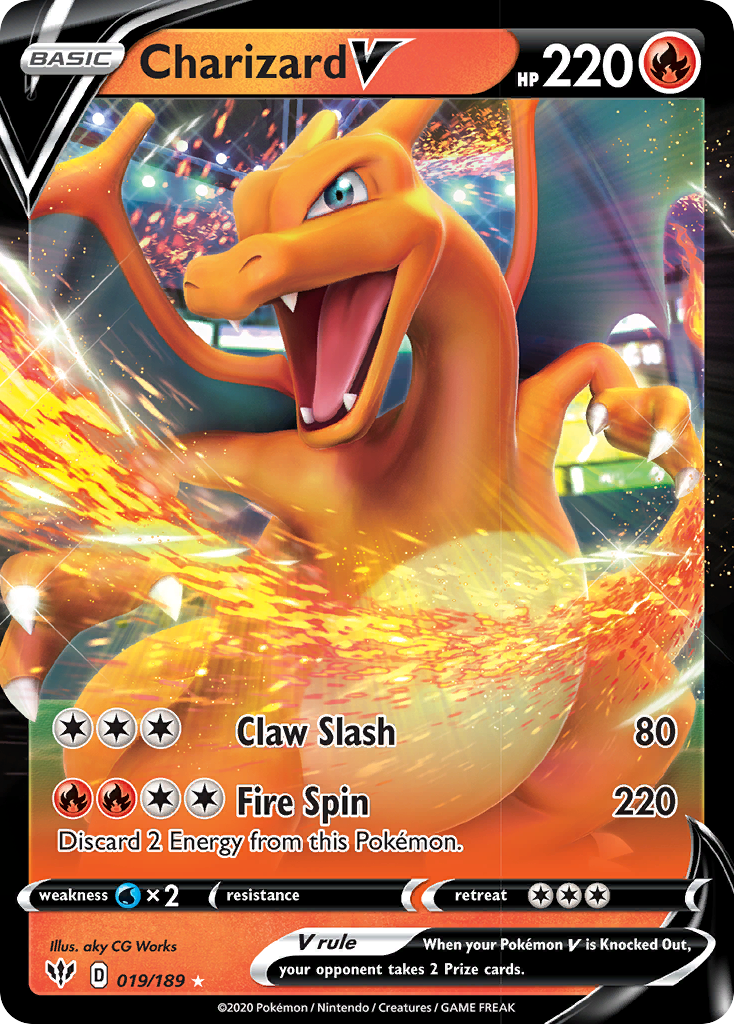 Charizard V (019/189) [Sword & Shield: Darkness Ablaze] | Fandemonia Ltd